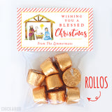 Nativity Christmas Paper Tags and Bags