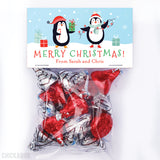 Penguin Family of 2 - Christmas Paper Tags and Bags