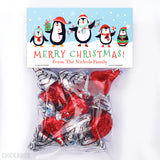 Penguin Family of 5 - Christmas Paper Tags and Bags