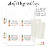 "Christmas Dough" Poem Paper Tags and Bags