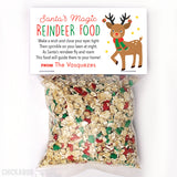 Reindeer Food Christmas Paper Tags and Bags