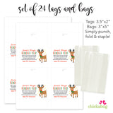 Reindeer Food Christmas Paper Tags and Bags