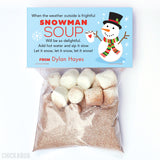 Snowman Soup Paper Tags and Bags