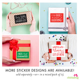 "I Might Have Wrapped This In My Underwear" Christmas Gift Sticker