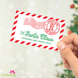 Letter to Santa Address Sticker