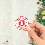 Santa Says No Shaking Sticker
