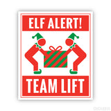 Elf Team Lift Sticker