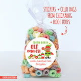 Elf Donuts Christmas Labels - African-American Elf