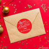 Calligraphy "Merry Christmas" Stickers