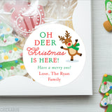 "Oh Deer, Christmas is Here!" Christmas Stickers