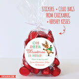 "Oh Deer, Christmas is Here!" Christmas Stickers