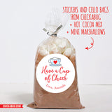 "Cup of Cheer" Holiday Gift Stickers