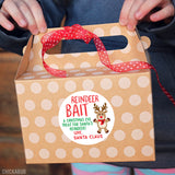 "Reindeer Bait" Christmas Stickers