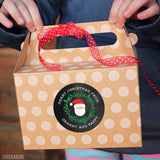 Santa and Wreath Christmas Stickers