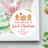 Gingerbread Couple Sweet Christmas Labels