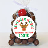 "Reindeer Noses" Christmas Stickers