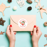 Happy Holidays Stickers - Festive Animals