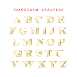 Gold Monogrammed Holiday Stickers