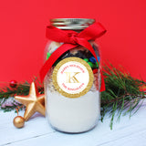 Gold Monogrammed Holiday Stickers