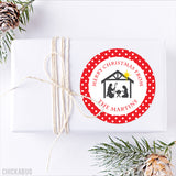 Nativity Scene Christmas Gift Stickers
