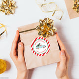 Vintage Truck Christmas Gift Stickers