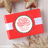 "Merry Christmas" Calligraphy Gift Stickers