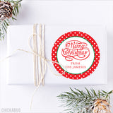 "Merry Christmas" Calligraphy Gift Stickers