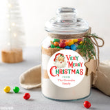 Vintage Santa Very Merry Christmas Labels