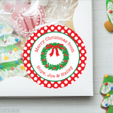 Wreath Christmas Gift Stickers