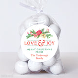 "Love & Joy" Christmas Labels