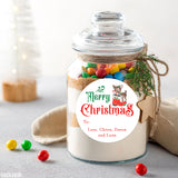 Vintage Reindeer & Santa's Boot Christmas Gift Labels