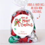 Vintage Candy Cane Christmas Gift Labels
