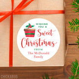 Cupcake Sweet Christmas Gift Labels