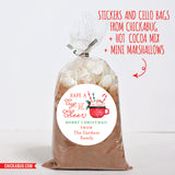 "Cup of Cheer" Hot Cocoa Gift Stickers