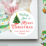 Vintage Christmas Tree Gift Labels
