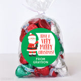 "Have a Very Merry Christmas" Santa Christmas Stickers