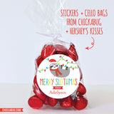 Merry Sloth-Mas Christmas Stickers