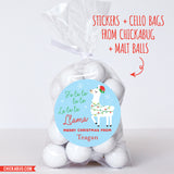 Fa La La Llama Christmas Stickers