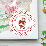Vintage Santa Christmas Gift Stickers