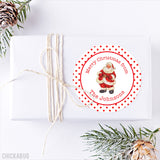 Vintage Santa Christmas Gift Stickers