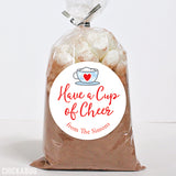 "Cup of Cheer" Holiday Gift Stickers