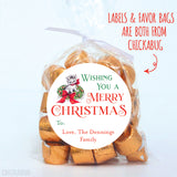Vintage Christmas Cat Gift Labels