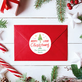 Watercolor Christmas Tree Gift Labels
