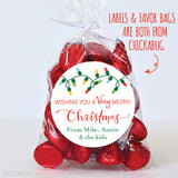 Christmas Lights Gift Labels