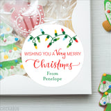 Christmas Lights Gift Labels