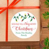 Christmas Lights Gift Labels