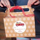 Vintage Truck Christmas Gift Labels