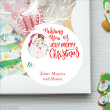 Vintage Santa Christmas Gift Labels