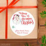 Vintage Santa Christmas Gift Labels