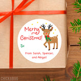 Reindeer Christmas Gift Labels